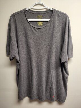Polo Ralph Lauren Men's Gray Crew Neck T-Shirt Size XL Short Sleeve Pony Tee